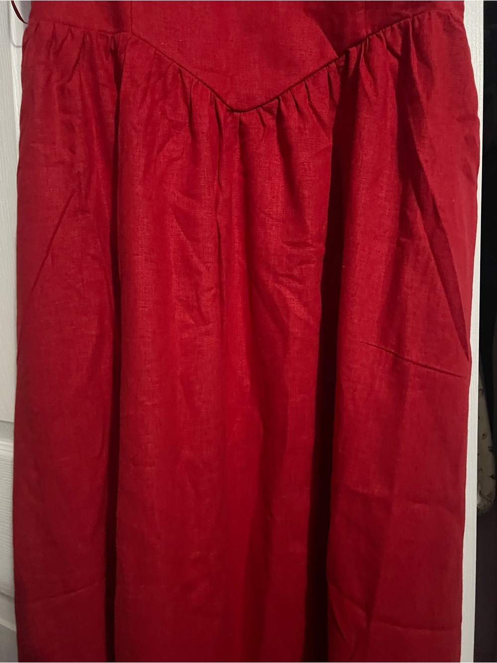 Christian Lacroix Red Spaghetti Strap Maxi Dress - Picture 4 of 12